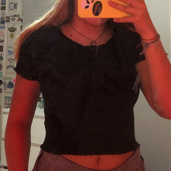Brandy Melville Tops Black T Shirt Poshmark